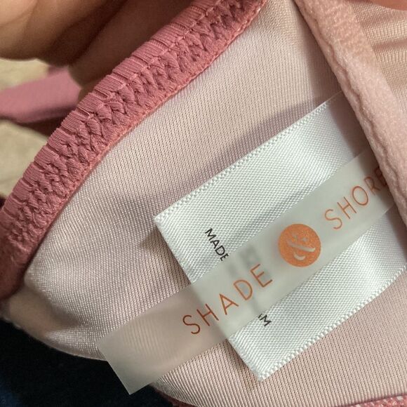 Shade & Shore Size 32B Dusty Rose Pink Push Up Padded Bikini Top - Picture 6 of 6